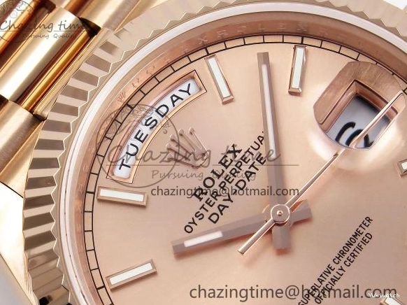 President Date JDF Stick Dial on V3 Steel 904L Bracelet Weight) RG Day (Gain 40 RG VR3255 0116